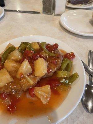 Sweet and sour veal