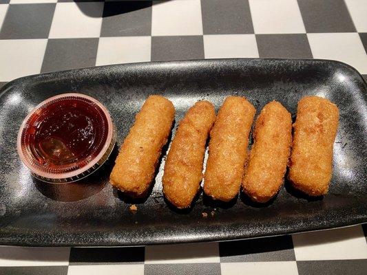 Mozzarella Sticks with melba