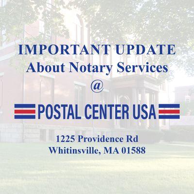 We want to take a moment to apologize for any confusion regarding our notary services.