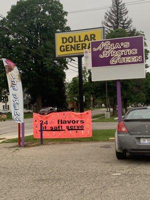 24 flavors of soft serve at Nina's!