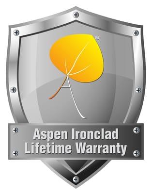 Aspen Ironclad Lifetime Warranty