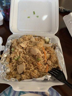 Spicy chicken fried rice! Amazing!!!!