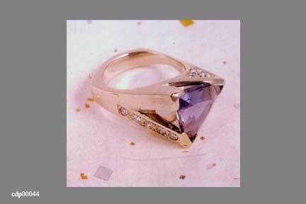 Tanzanite and diamond ring.