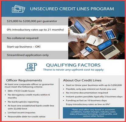 offer business line of credit