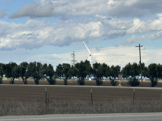 White Windmill near I505 & HWY 16 = Yolo County  Landmark = Almost Home.