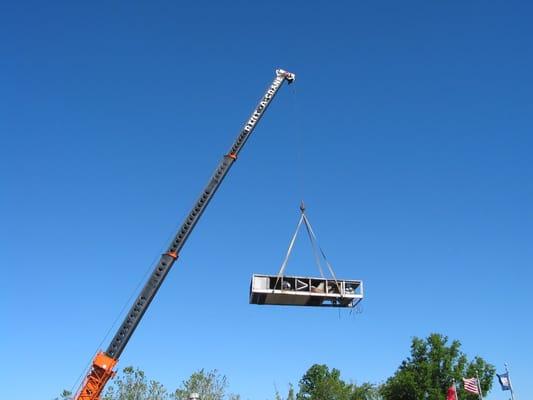 Replacing a commercial rooftop!  No job is too big or too small!