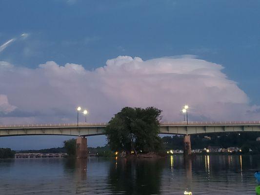 Storm front in the distance