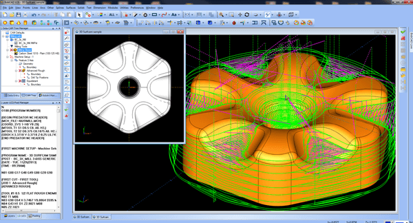 BobCAD-CAM 3 Axis machining technology.