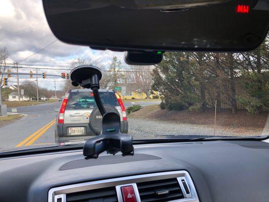 Is there anything wrong with this Windshield?  You need  check it with a  flash . The question, does any one drive with a flash?