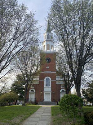 The front of the building which is at the top of Church ST