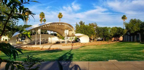 Newly completed large amphitheater