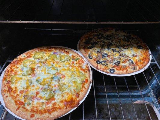 Plant Based Cowboy and Cheeseburger Pizza