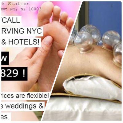 Massage & cupping package for $40