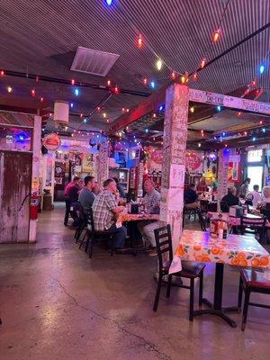 Indoor dining area