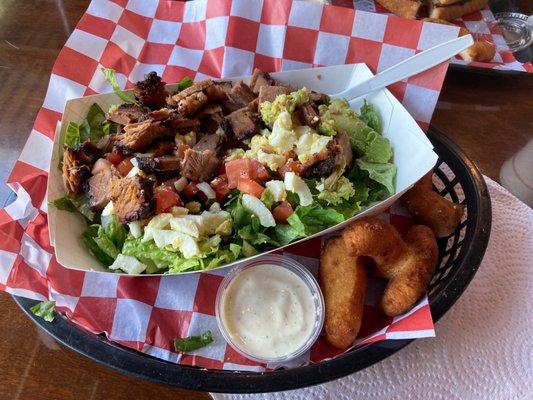 Cobb salad with only brisket