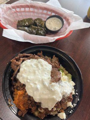 Steak and Lamb Gyro Bowl