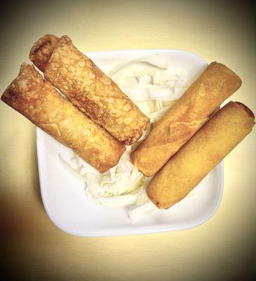 Egg Rolls (Pork) or
Spring Rolls (Veggies)