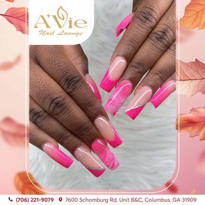 Transform your hands with stunning nails at A'vie Nail Lounge! 
You'll fall in love at first sight!