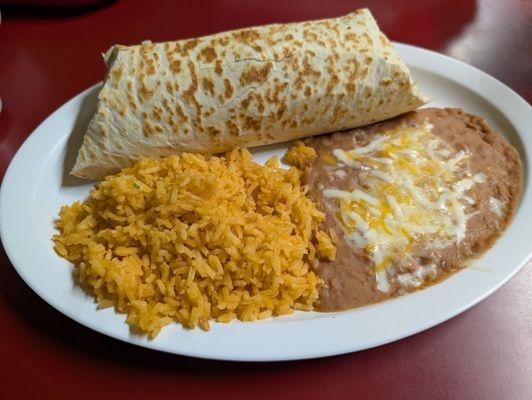 California burrito plate