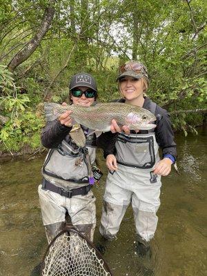 Hanna and our daughter with a great catch!