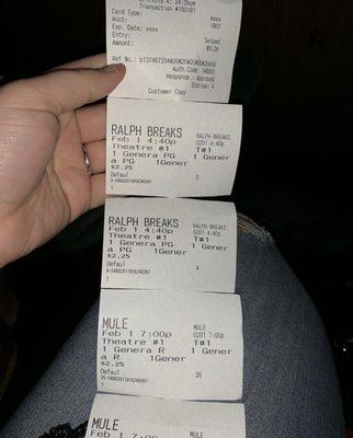 Movie tickets