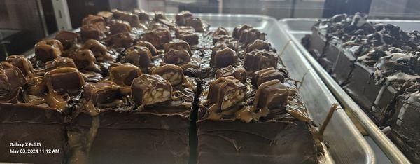 Snickers brownies. O M G