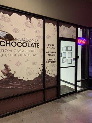 The door to a fantastic world of chocolate!