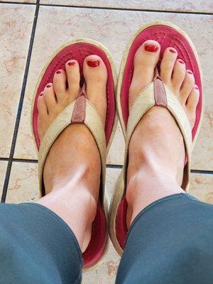 AFTER A JELLY PEDICURE