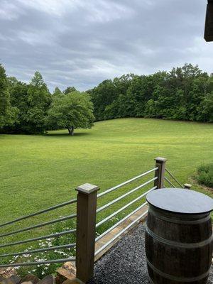 View from the open air barn at Serenberry