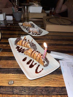 Birthday Cannoli