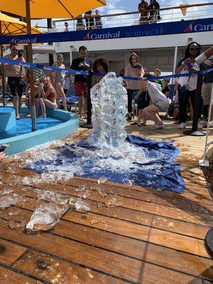 Indian ice carving