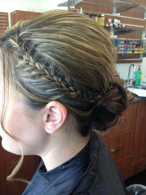 Braided updo