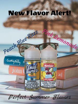 New Summer Flavors! Blue Razz and Pink Lemonade