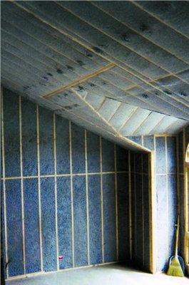 Finished Cellulose Insulation