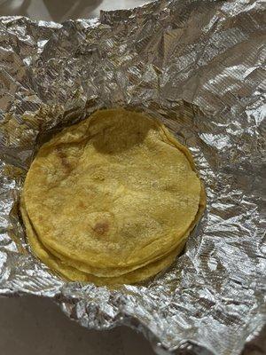 Hand made Corn Tortillas