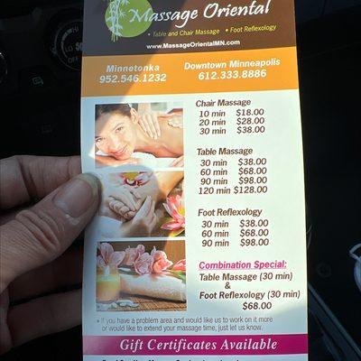 Massage Oriental