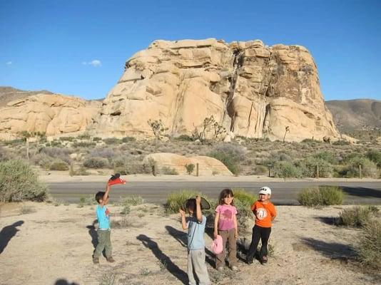 Children at Joshua Tree desert field trip.