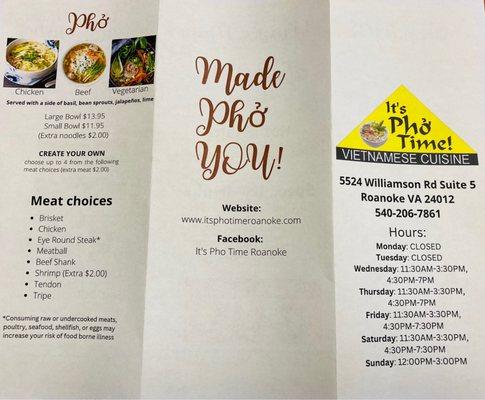 It's Phở Time! Vietnamese Cuisine's Menu