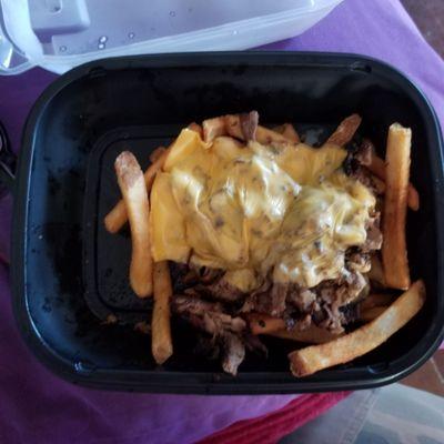 Paltry poor prepared "LOADED"(NOT) CHEESESTEAK FRIES