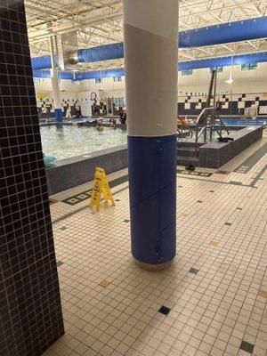 Swimming pool area indoors