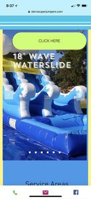 18' waterslide