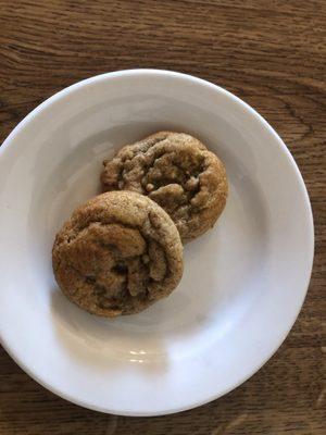 Honey cookies. Topped off a nice meal.