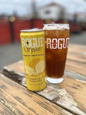 Yum! Tried a new Rogue Cocktail in a can. Tastes like lemon iced tea, just a tiny hint of sweetness. Perfect afternoon pick me up :)