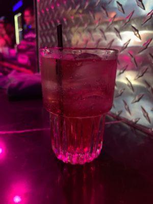 Vodka Soda Splash of Cran