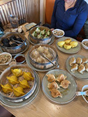 Chicken, pork, vegetable, truffle dumplings