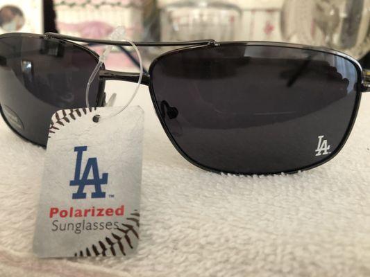 Cool new sunglasses for this Dodger fan!