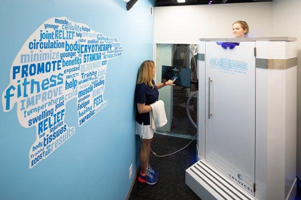 Our knowledgeable staff will escort you through the entire cryo therapy process.