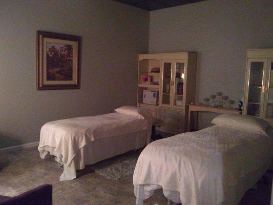 Couples Room
 Enjoy Massages or Facials