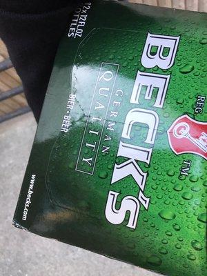 Becks 12 pack on sale. $16.80!