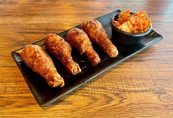 Lunch Special - 4 Drumsticks with Kimchi